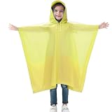 Generisch Regenmantel Kinder - Frühling Sommer Und Herbst Jungen Und Mädchen Einfarbig Geknöpft Dicken Poncho Regenmäntel Regen Ponchos