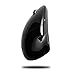 Adesso iMouse E90 - Wireless Left-Handed Vertical Ergonomic Mouse, Black