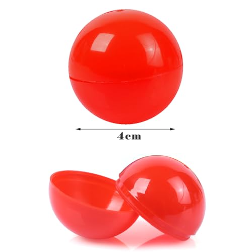 Gsrhzd Lottery Balls, 50 Pieces 4CM Multicolored Hollow Bingo Balls, Empty Spare Pong Balls, Colorful Plastic Raffle Balls - Image 2