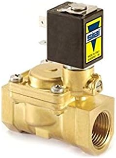 Sirai L182BB036B12AF3 Brass Body Pilot Operated General Service Solenoid Valve, 1" Pipe Size, 2-Way Normally Closed, Nitrile Butylene Sealing, 15/16" Orifice, B12A DIN Coil, 12.87 Cv Flow, 12V/DC