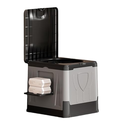 VNLCPX WC Portatil Camping, Inodoro Portatil con 12 Bolsas 12 Aglutinantes, WC Quimico Plegable, Baños Portatiles para Adultos Niños, Caravana y Exteriores, MAX 150 kg