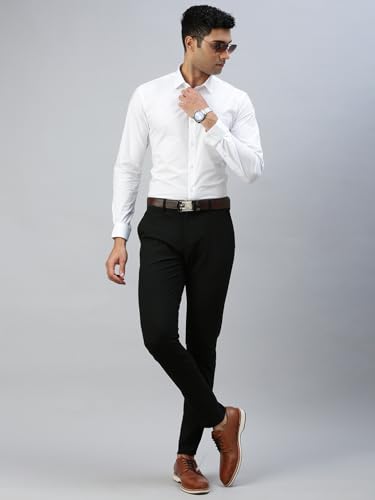Image of RAMRAJ COTTON Men Full Sleeve Shirt | Prestigious Fit | Elegant Daily Formal Wear