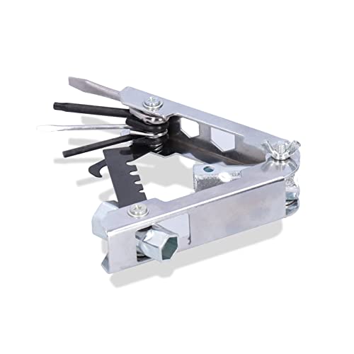 Chainsaw Tool With T27 Torx Wrench, 4Mm Allen Wrench, Small And Large Screwdrivers,13Mm 16Mm 17Mm 19Mm Sockets, Rebar Groove Cleaner, Round File Measuring Tool Chainsaw Multitool #TOP10