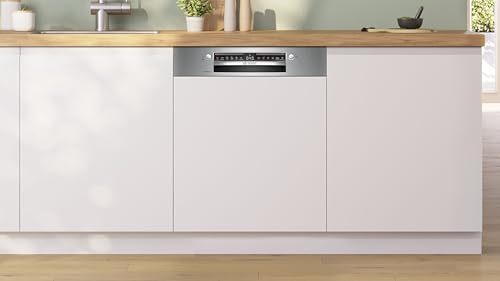 Bosch SMI6ZCS10E, Série 6, Lave-vaisselle 60 cm, Encastrable, Bandeau acier brossé