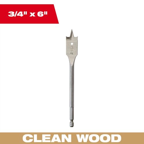 Milwaukee Accessory 48-27-0751 3/4" Flat Boring Spade Bit - image 2