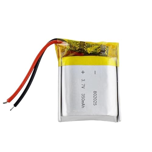 Batería 802025 de 350 mAh y 3,7 V de litio para repuesto electrónico