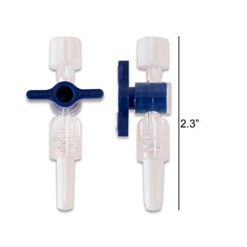 Ozczkzz 2-Way Stopcock Luer,Luer Connections,Sterile Individual Package,10Pcs #TOP3