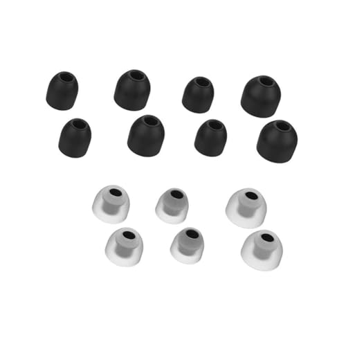 7 Paar Ersatz Ohrstöpsel für Sony WF-1000XM3 / WF-1000XM4, 4 Größen Silikon Ohrstöpsel In-Ear Kopfhörer (Schwarz)