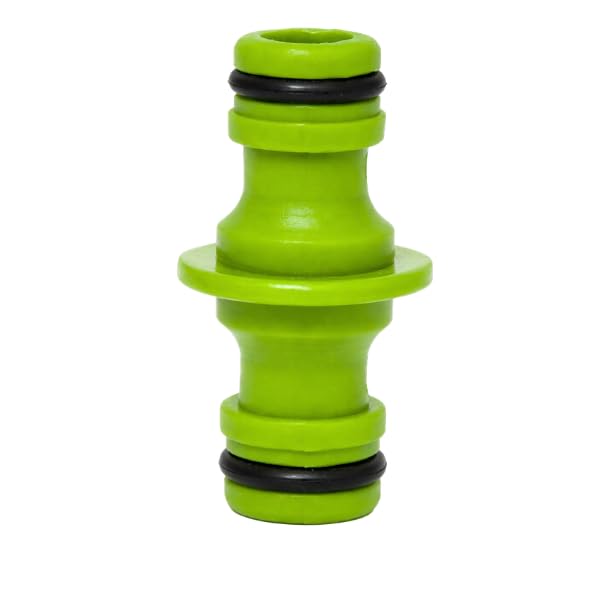 Dunnet Tools Double Male Hose Pipe Connector - 2 Way Hose Pipe Joiner with Rubber Seals - Garden Hose Connector - Heavy-Duty ABS Garden Hose Extension Connectors for Repairing & Extending Water Hoses