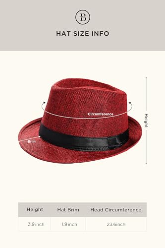 Image of BABEYOND 1920s Mens Gangster Vest Costume Accessories Set Fedora Hat