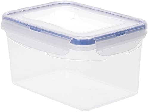 KOTARBAU® Recipiente de plástico para comida, 1300 ml, Fiambrera, Bote rectangular, profundo, Contenedor, Tupper para almacenamiento de alimentos, Taper, Cierre hermético