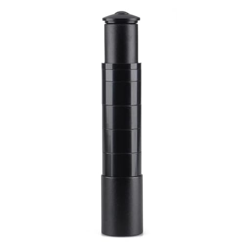 JEELAD Bike Stem Riser Bike Fork Stem Extender Bicycle Handlebar Raiser Head Up Adapter Bicycle Stem Short Handlebar Stem Suitable for Mountain Bike Road Bike MTB (Black Super Long Version - 2)