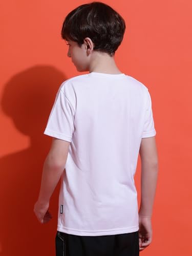 Image of Li'l Tomatoes Boys Cotton T-Shirt | Graphic Printed Half Sleeve Casual Summer Wear | Soft & Breathable | 9-16 Years
