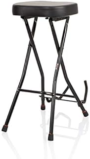 Gator Frameworks Foldable Guitar Stool with Padded Seat and Rear Mounted Guitar Hanger; (GFW-GTRSTOOL)
