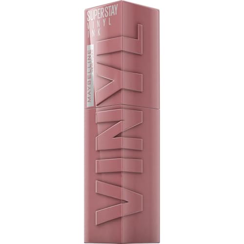 Maybelline New York - Rouge à Lèvres Liquide - Effet Vinyl Brillant - Longue Tenue - SuperStay Vinyl Ink Nude Shock - Teinte : Awestruck (110)