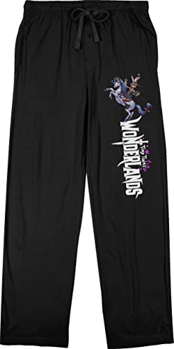Bioworld Tiny Tina's Wonderlands Horse Logo Men's Black Sleep Pajama Pants