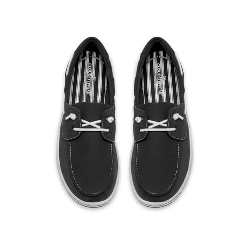 Clarks CloudSteppers Women's Breeze Edge Moccasin, Black Textile, 7.5 Wide US by Clarks - Image 7