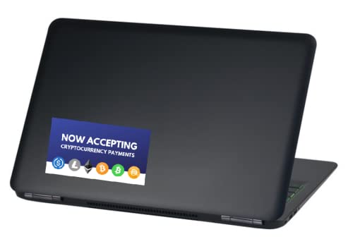 Crypto-Fosho Now Accepting Cryptocurrency Payments Large Sticker Bumper Sticker - 6" by 3" Bitcoin Ethereum BTC Cash Litecoin USDC Dai - Image 4