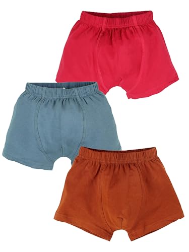 Image of KiddoPanti Boys Boxer Shorts Pack of 3 | Soft Cotton-Lycra Blend | Comfortable Fit with Bio Wash for All-Day Comfort | Kids Briefs