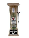 🎁 Die Eiserne Reserve Gitterkäfig mit einer Flasche Bacardi Rum 0,70L incl. Säge - Der Beschenkte muss die Gitter zersägen um an den Inhalt zu gelangen. Größe ca. 12 x 19 x 37 cm