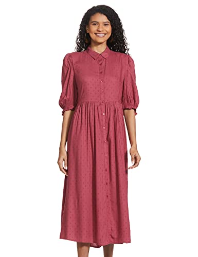Image of Max Women Embroidered A-Line Below The Knee Dress