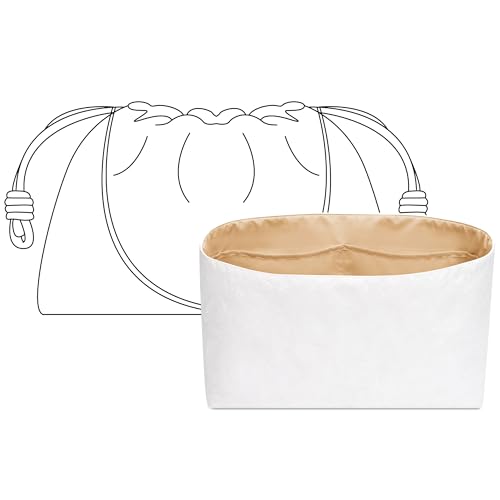 FANJI Project Bolsa organizadora para bolsa de mão LOEWE Flamenco M, ajuste personalizado dentro de vanile premium, leve, resistente à água, bolsa de mão com suporte de copo acessórios