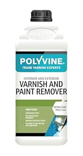 Polyvine Varnish and Paint Remover – Interior & Exterior Non Toxic Paint Remover & Varnish Stripper – Household Eco Safe Removal of Multiple Layers from Masonry, Brick, Wood, Furniture & More - 2L