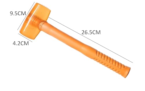 Image of Rubber Mallet, Tile Installation Hammer, Multi-purpose Tool for Flooring, Masonry, Woodwork, Tiles Fitting