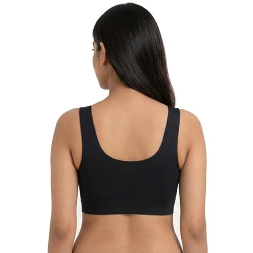 Image of Jalodari Women's Padded Sports Bra | Full Back Coverage Push Up Gym Bra | Slip-On Fitness Workout Yoga Bralette | Wirefree Breast Uplift Tank Top Innerwear