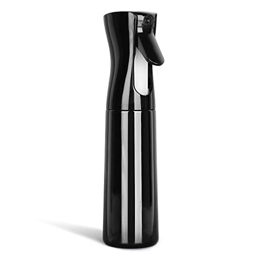 Tranchou Hair Spray Bottle, 10oz/300ml Mister Spray Bottle Fine Mist Water Spray Bottle for Hair Styling, Plants, Cleaning, Pets, Misting & Skin Care(Black)