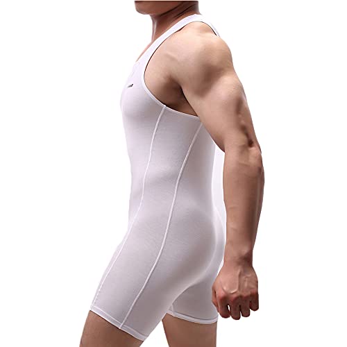 Men's Wrestling Singlet Athletic Leotard One Piece Sport Bodysuit Gym Outfit Active Underwear3