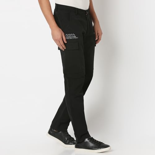 Image of Spykar Men's Regular Cargo Pants