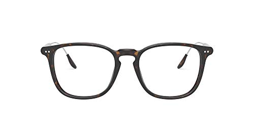 Ralph by Ralph Lauren Men's RL6196P Square Prescription Eyeglass Frames, Dark Havana/Demo Lens, 51 mm