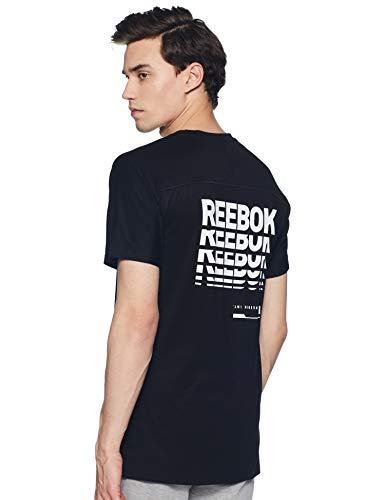 Image of Reebok Men's Solid Regular Fit T-Shirt