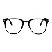 JuicyOrange Clear Lens Eyeglasses Unisex Designer Fashion Square Frame UV400 Matte Black
