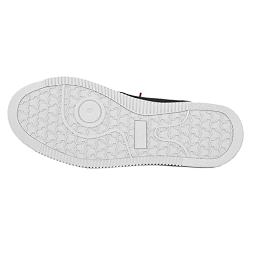 Men's Black Everyday Sneaker - Black Sneakers Shoes for Men - Classic Premium Italian Leather Walking & Casual Fashion Sneakers Shoes with Comfort Lace Up4