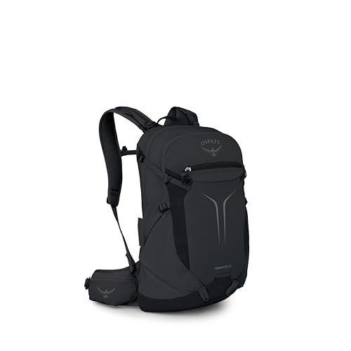 Osprey Sportlite 25L Lightweight Hiking Backpack for Men and Women - Everyday Hiking Bag - Travel Daypack, Raven Black