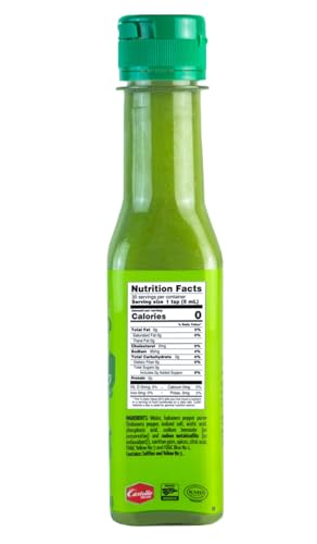 Image of Mexico Lindo Green Habanero Hot Sauce | Real Green Habanero Chili Pepper | Enjoy with Mexican Food, Seafood & Pasta | 5 Fl Oz Bottles (Pack of 12)