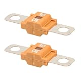 Hochstromsicherung Schraubsicherung – 2x Streifensicherung – MIDI & MEGA Bolt-On Sicherung für Auto, LKW, Bus & Wohnmobil – 30A-500A, 32V/58V (Midi Orange 30A 58V)