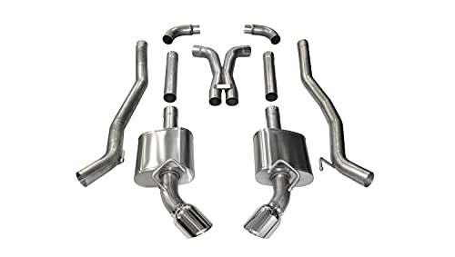 Corsa 14968 Cat Back Exhaust and X Pipe (Chevrolet Camaro SS)