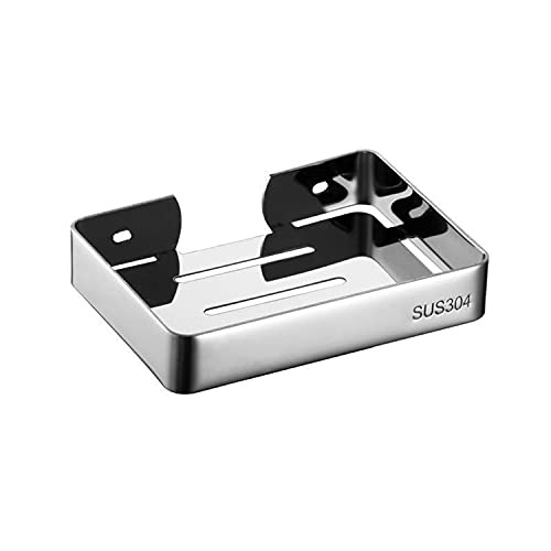Image of JPS Stainless Steel 304 Grade Bathroom Soap Holder /Soap Stand /Soap Dish for Bathroom /Bathroom Accessories(Chrome Finish) - Made in India (Pack of 2)