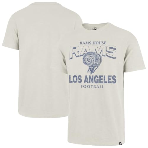 47 Men's Natural Los Angeles Rams Head On Scrum Slub T-Shirt