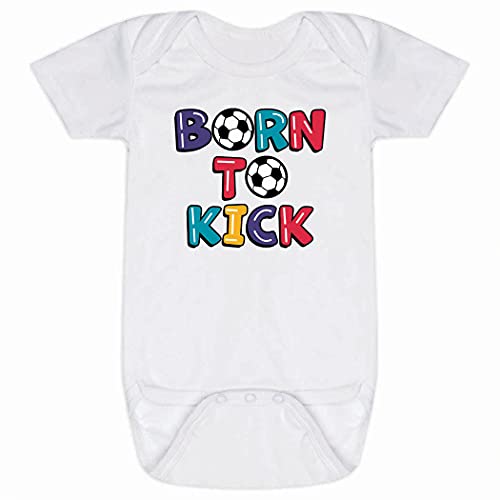 Image of ChalkTalkSPORTS Soccer Baby & Infant One Piece | Soccer Theme Bodysuits