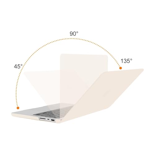 Image of MOSISO Compatible with MacBook Pro 14 inch Case 2025 2024 2023 2022 2021 M5 M4 M3 M2 M1 A3434 A3112 A3185 A3401 A2918 A2992 A2779 A2442, Hard Shell&Keyboard Cover&Screen Film&Pouch,Beige