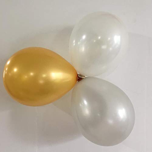 Suprimentos para festa de bebê,Funien 120pcs conjunto de decorações de festa de balões de ouro preto