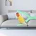MotiveTech Y Shaped Bird Perch Stand Bird Cage Perch Parrot Stand Toy for Small Birds Finch, Green