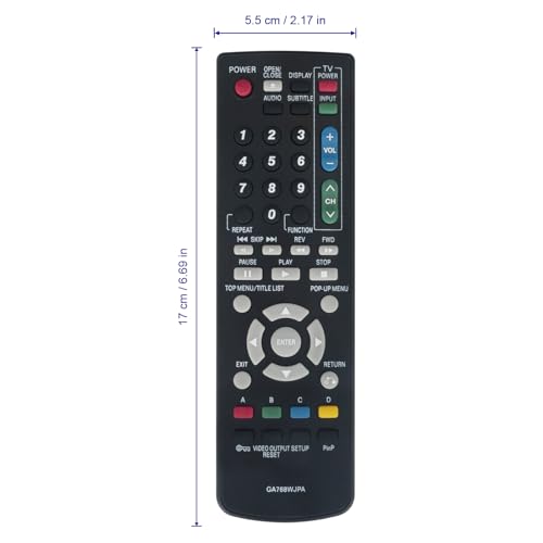 Télécommande GA768WJPA pour Sharp AQUOS BD-HP210 BD-HP24U et lecteurs Blu-ray - 3