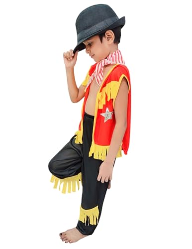 Image of BookMyCostume American Cowboy International Kids Fancy Dress Costume - Halloween Theme - Imported 3-4 years