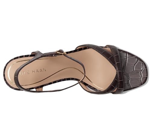 Cole Haan Cole Haan Women's Constantina Sandals, Dark Chocolate Croc Print, 9.5-B US