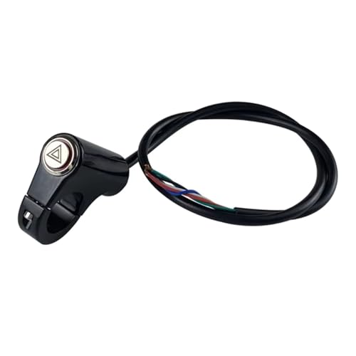 Interrupteur de moto pour feux détresse double commande momentanée et lampe secours